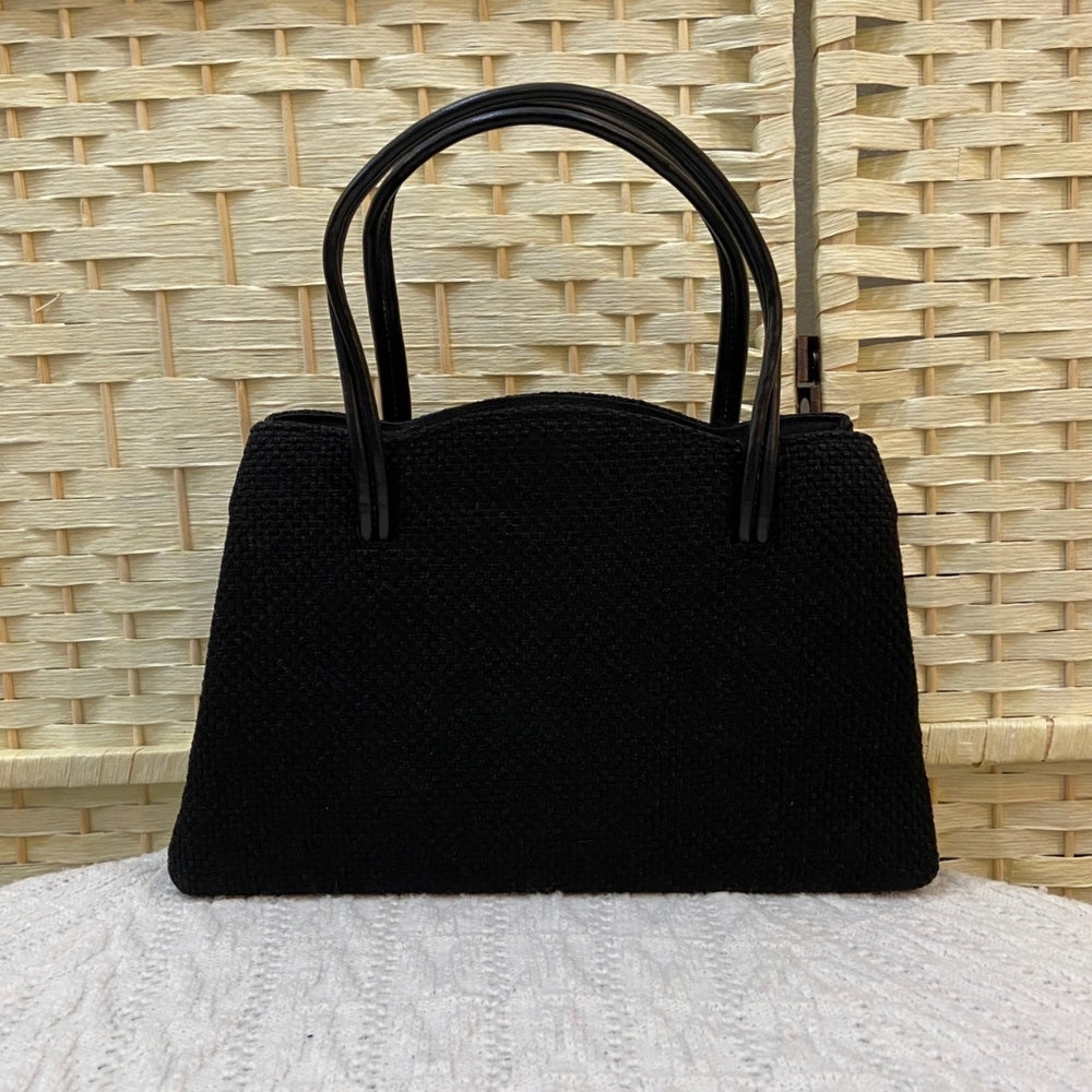 Vintage Dover Black Clasp Hand Bag