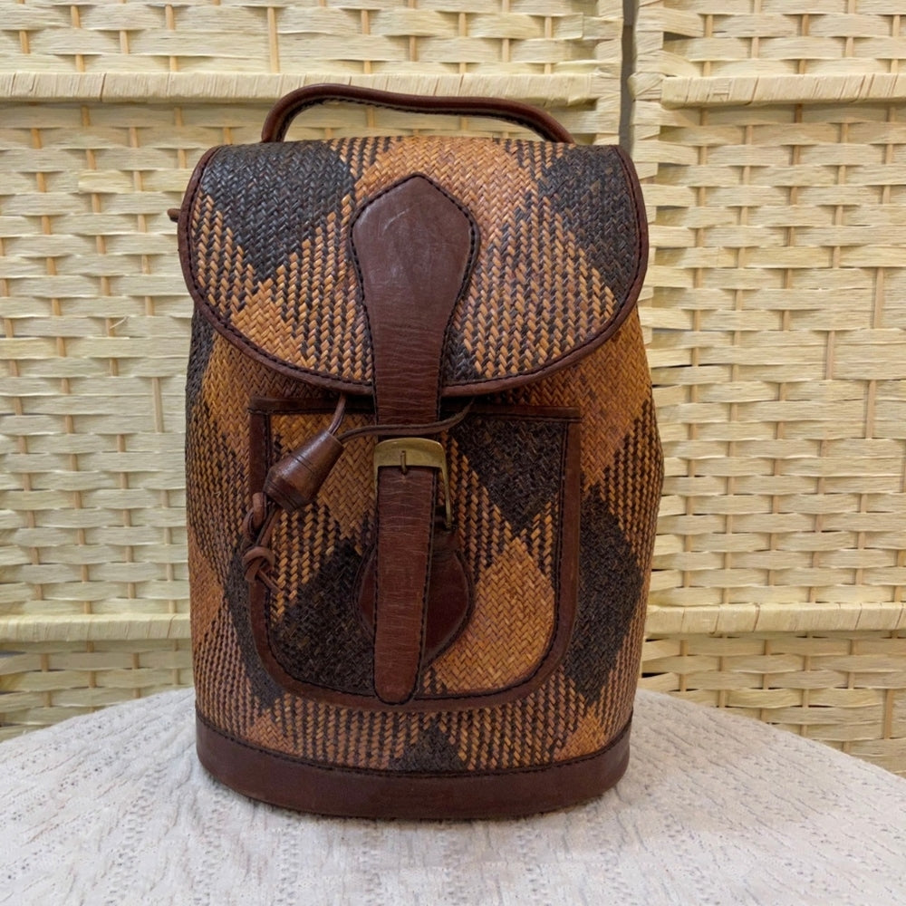 Vintage Natural Fiber Envelope Wallet