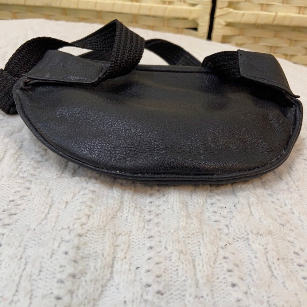 Lufthansa First Class, Black Leather Fanny Pack