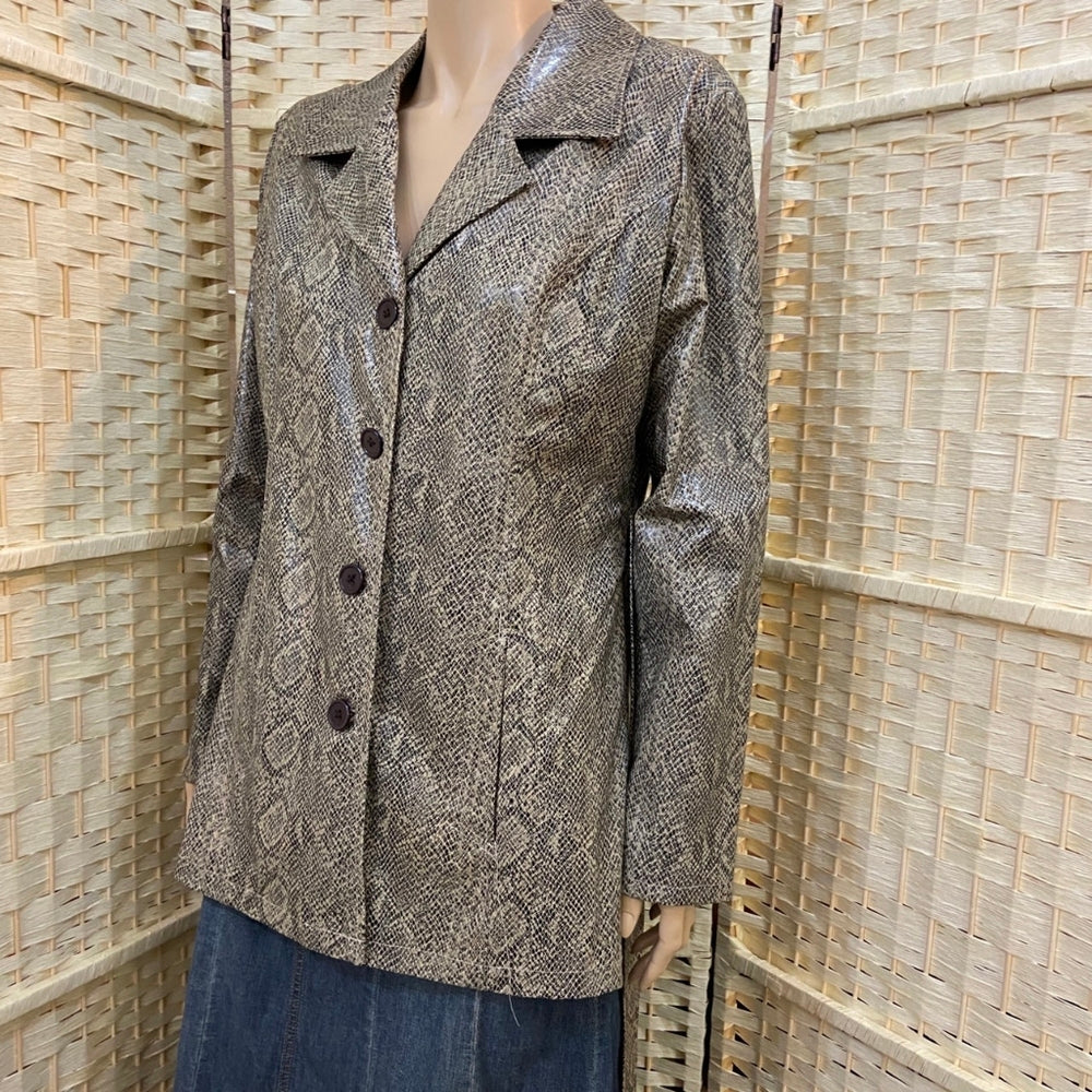 Xhilaration, Faux Snake/Alligator Trench Coat-M