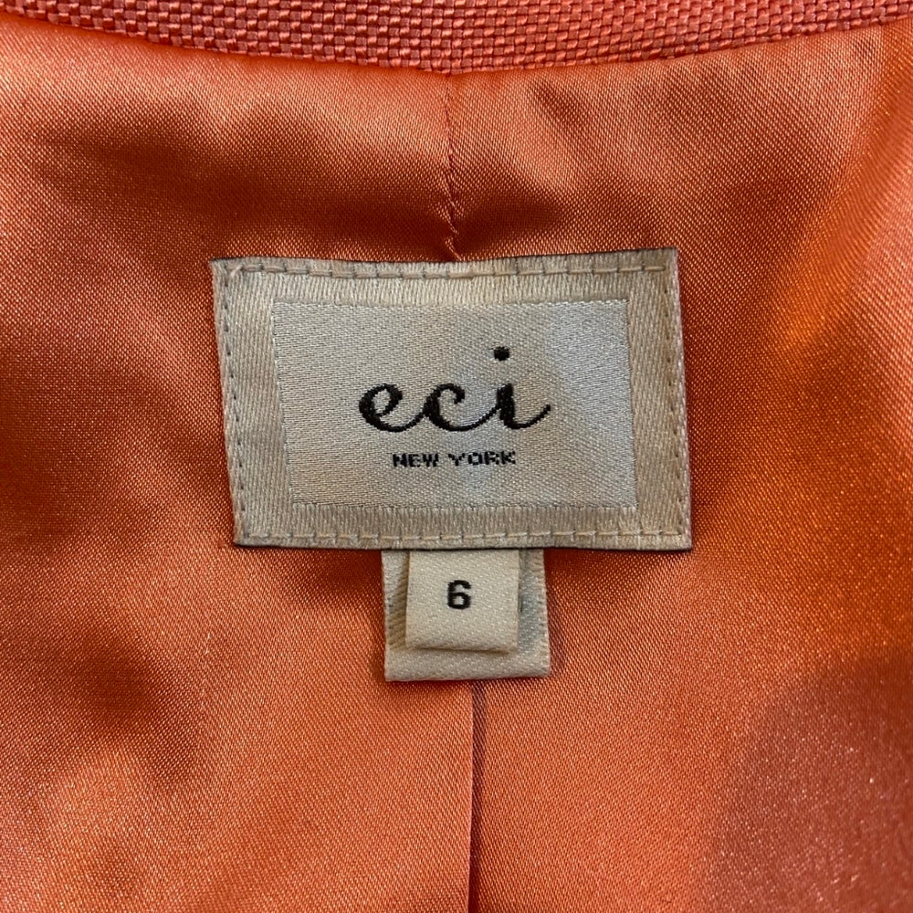 Eci New York, Coral Trench Coat - Size 6