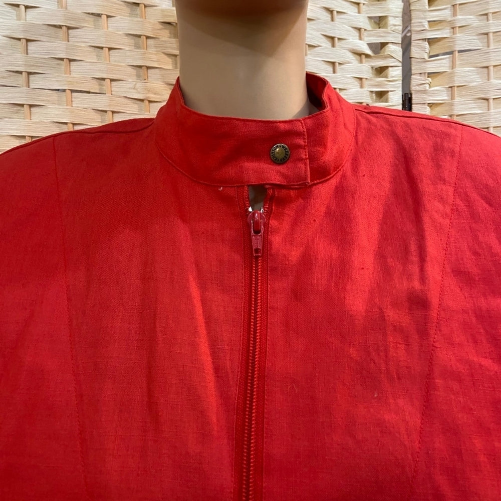 Weekend Edition, 80s Red Orange Jacket - Size 9