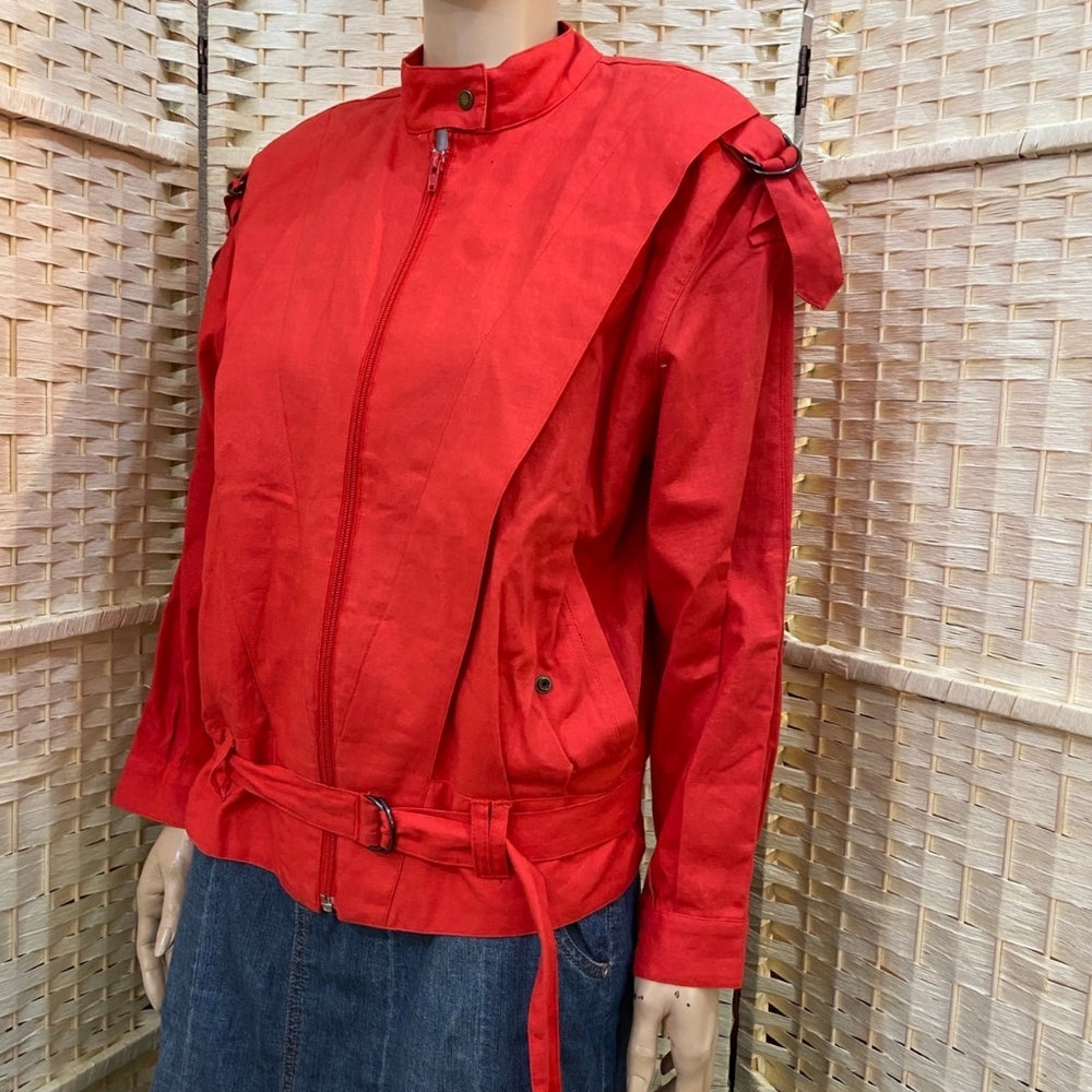 Weekend Edition, 80s Red Orange Jacket - Size 9