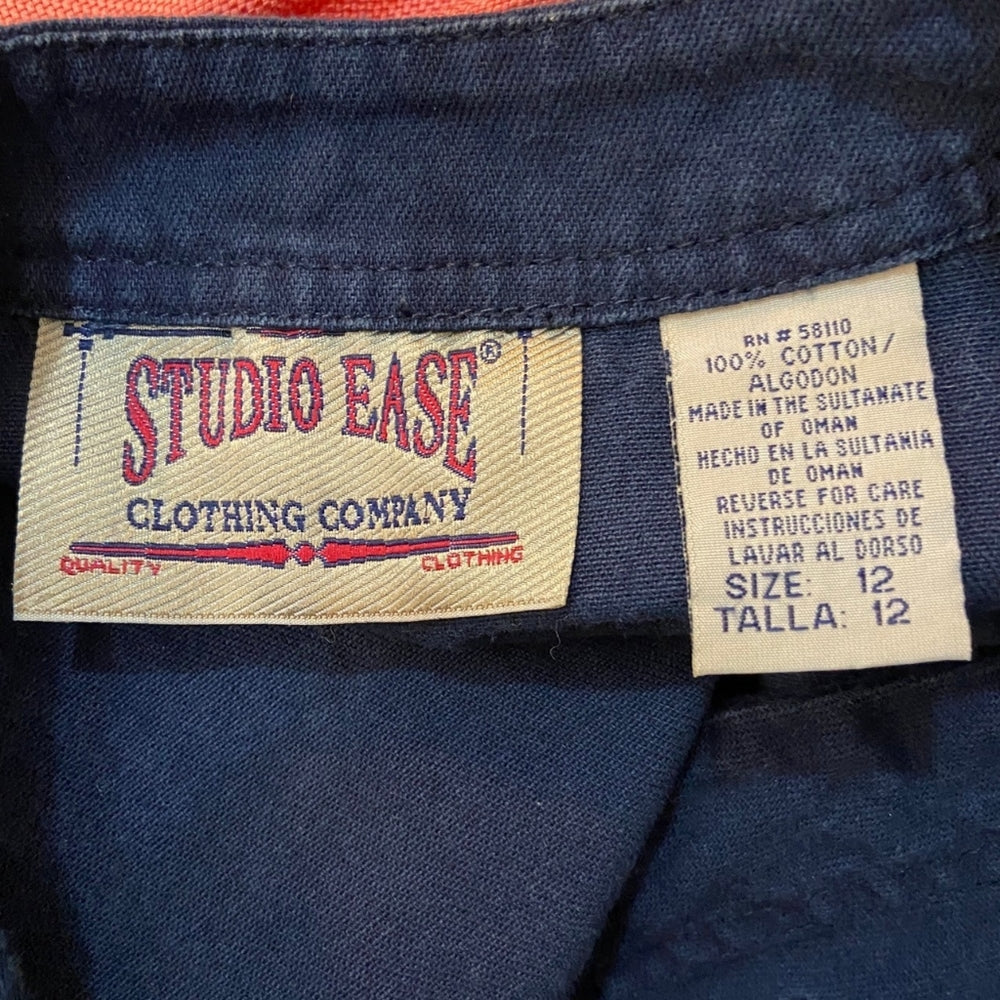 Studio Ease Clothing Company, Denim Vest - Size 12