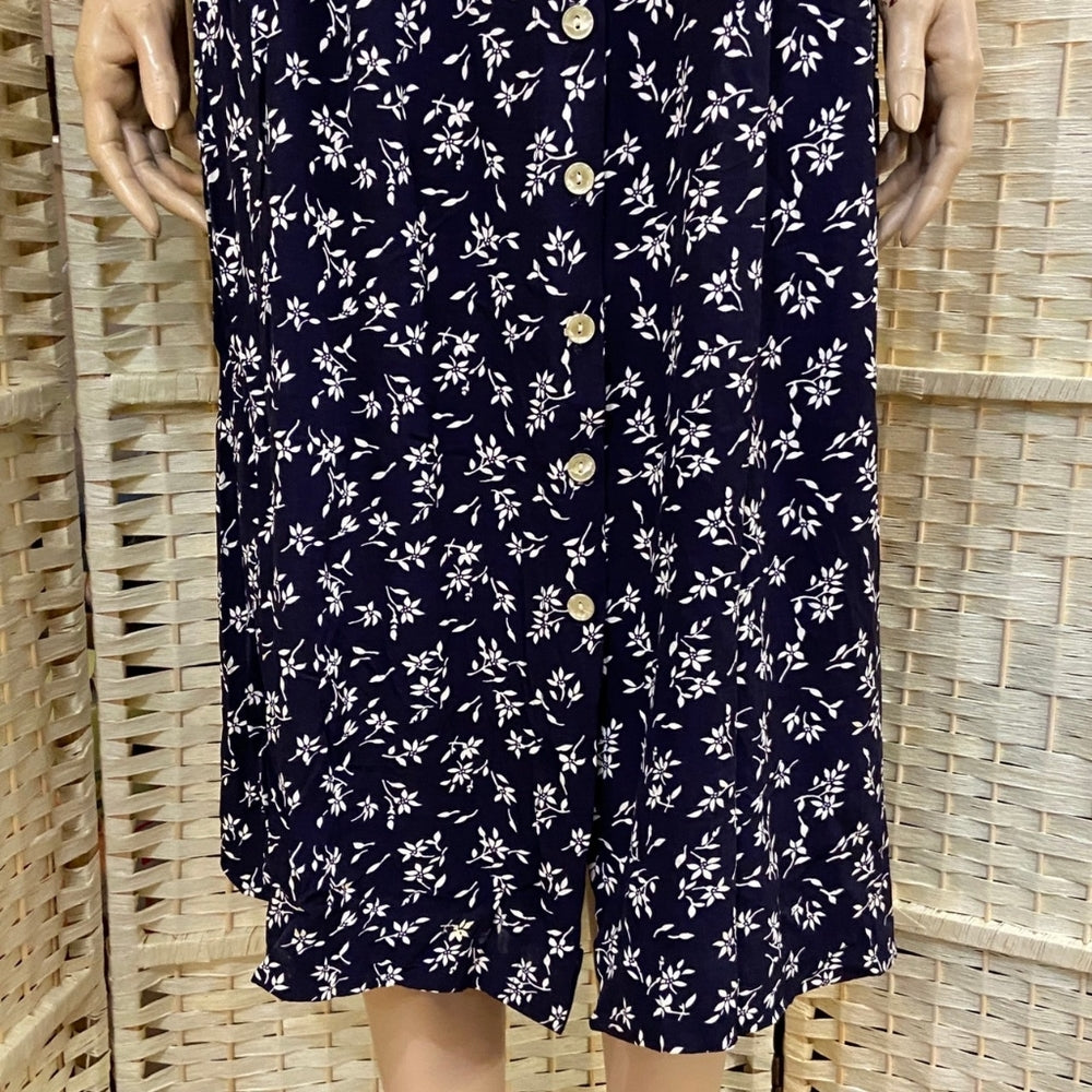 Michael K & Company, Patterned Blue Dress - Size M