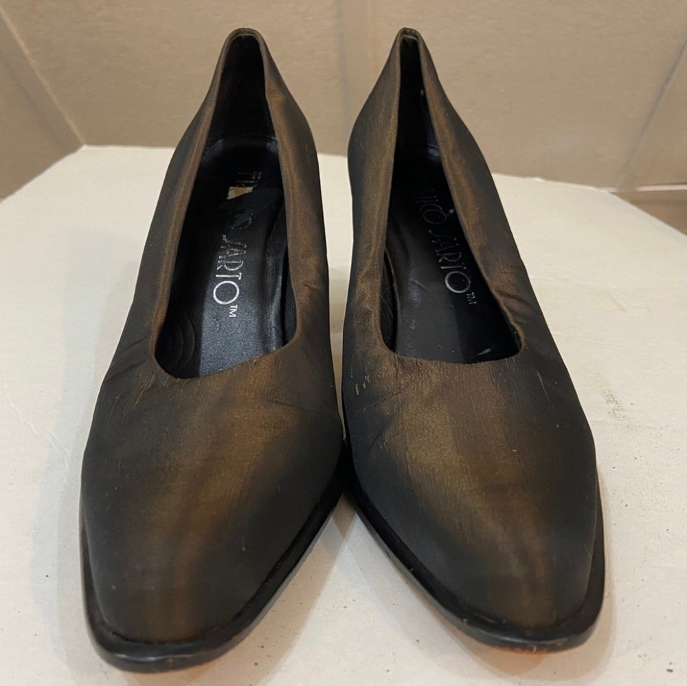 Franco Sarto, Metallic Brown Gold Heels- Size 8