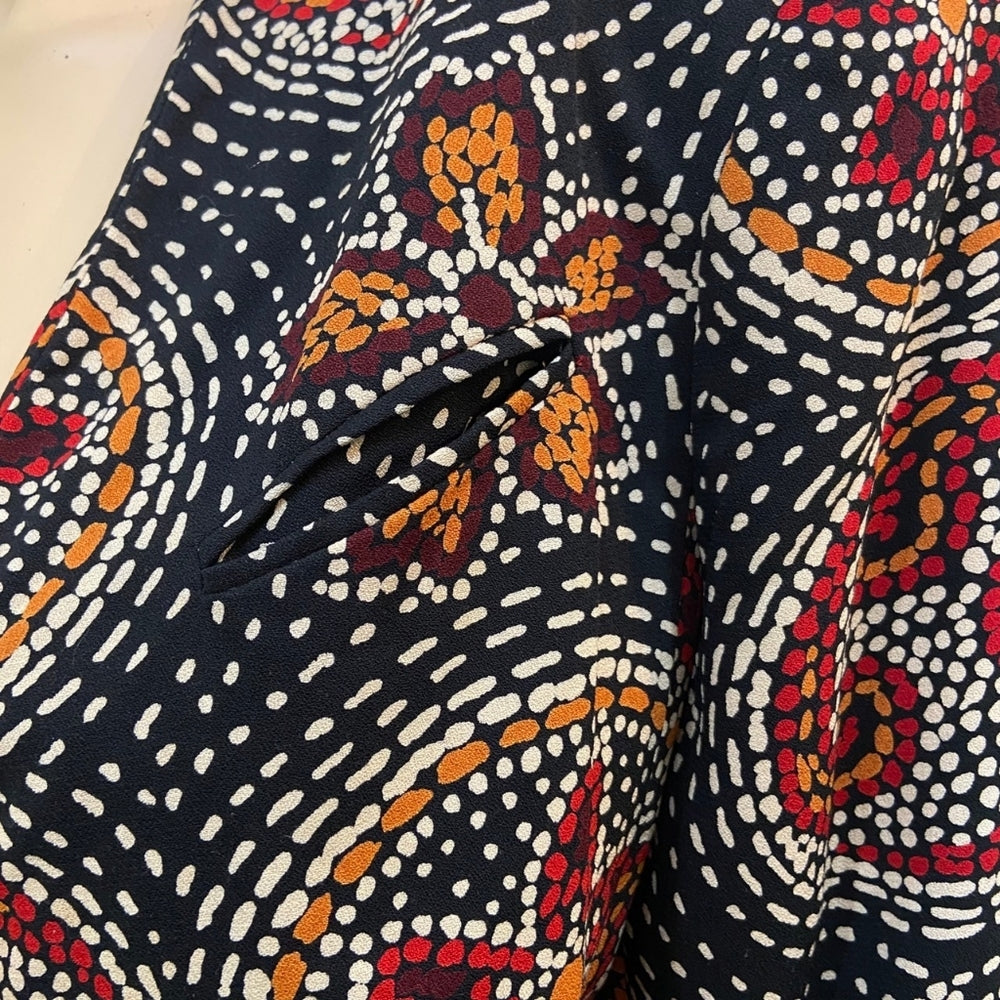 Weathervane, Black Blazer with Floral Design - Size 14