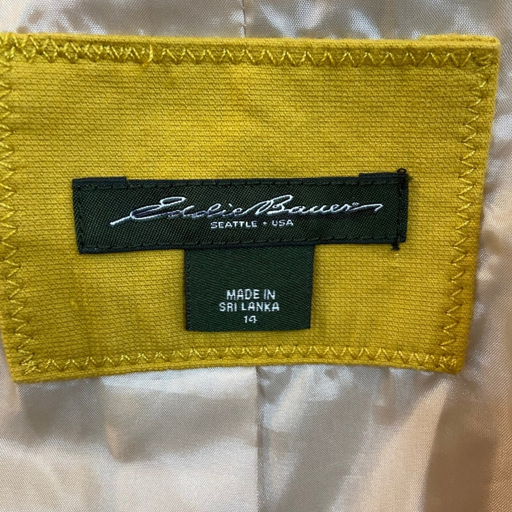 Eddie Bauer, Yellow Blazer - Size 14