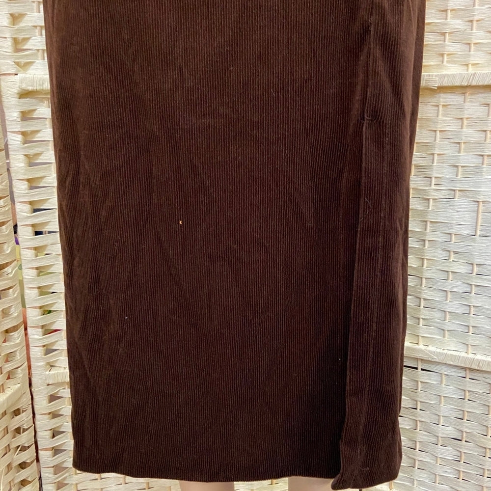 Liz Claiborne, Orange Sleeveless Top and Brown Skirt Outfit Set