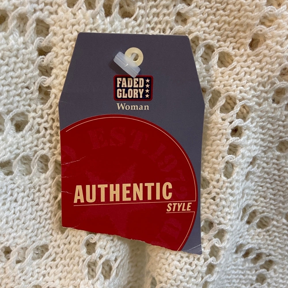 Faded Glory, Knit Poncho- Size M