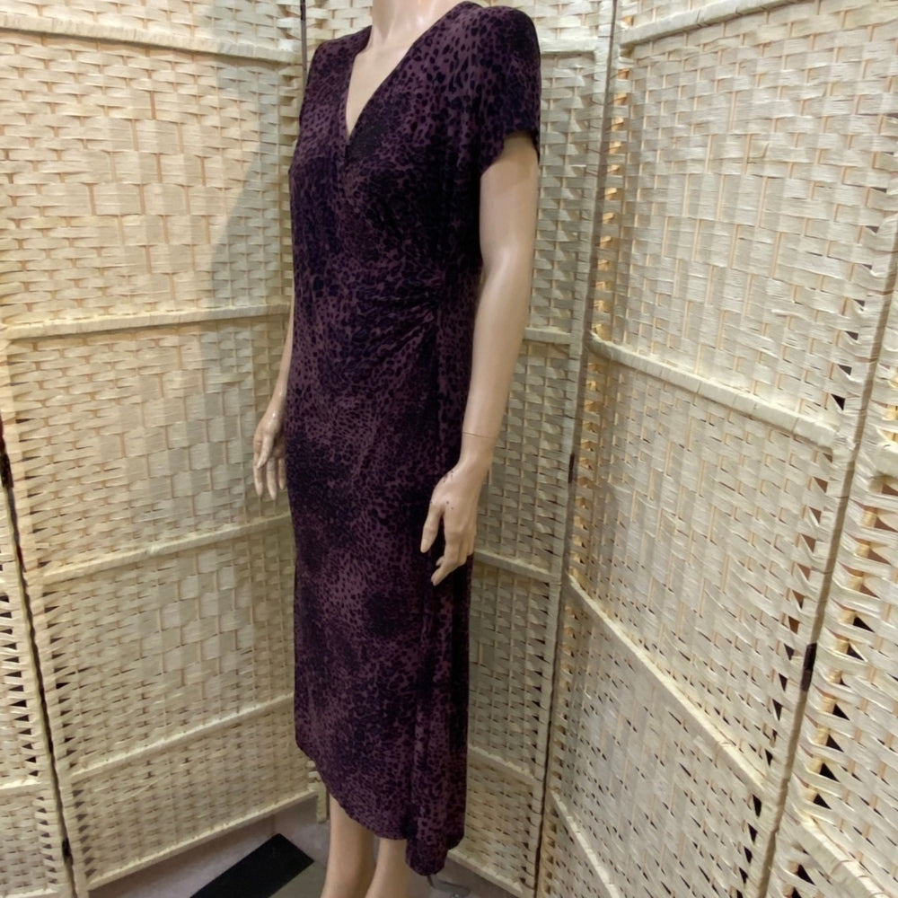 Purple Cheetah Print Dress - Size M-L