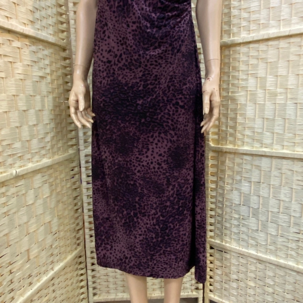 Purple Cheetah Print Dress - Size M-L
