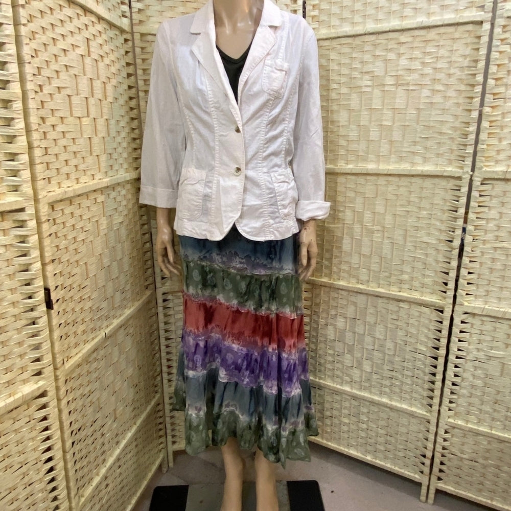 Lola P. Petite, Bohemian Tie Dye Maxi Skirt - Size