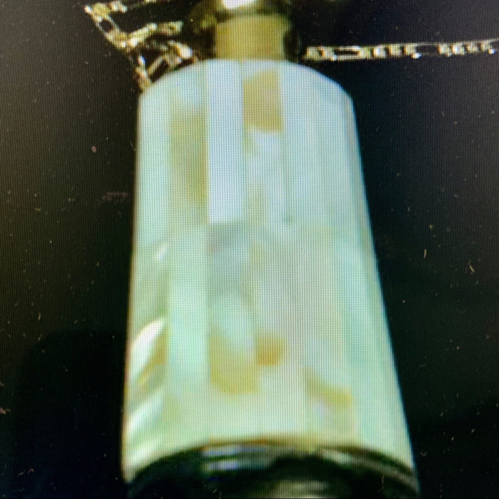 Vintage Mother of Pearl Perfume Bottle -Pendant -20in 18KGF Chain Necklace