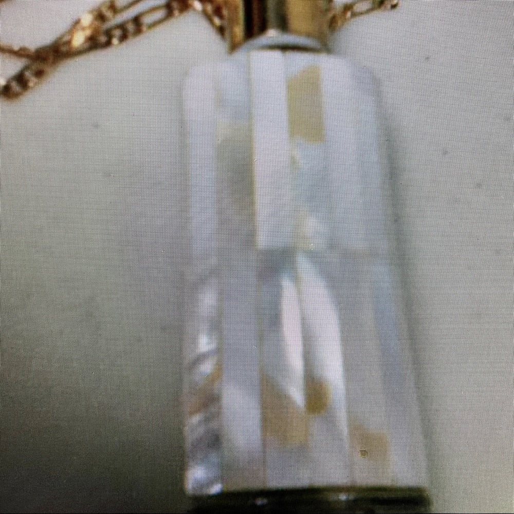 Vintage Mother of Pearl Perfume Bottle -Pendant -20in 18KGF Chain Necklace