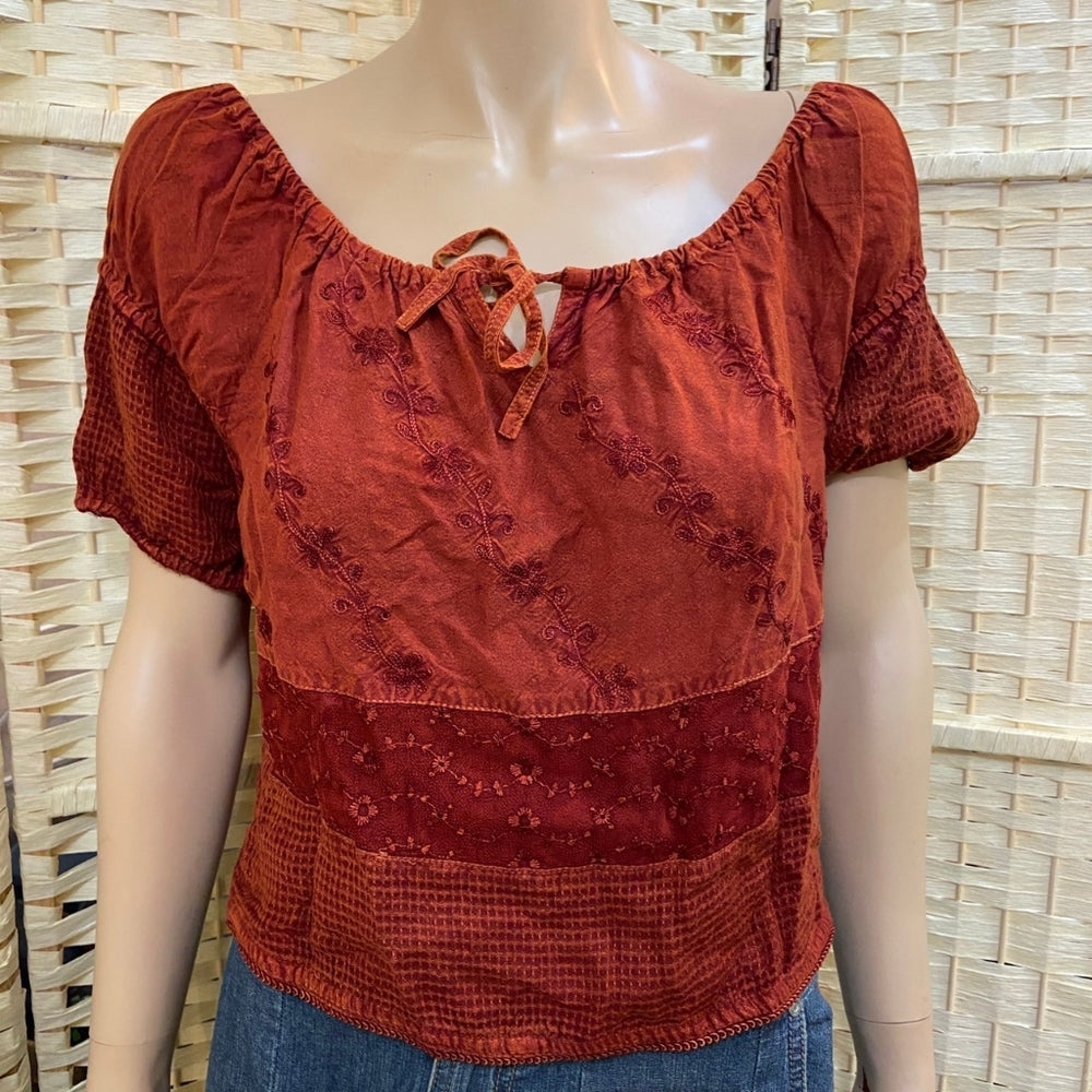 Bohemian Rusty Crop Top - Size Free