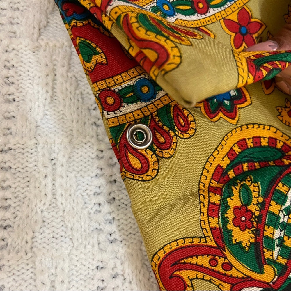 Vintage, Psychedelic Folding Handbag Tote