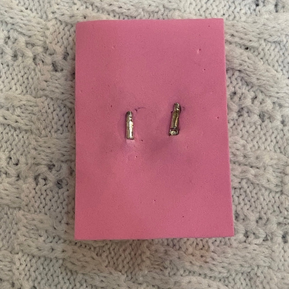 Princess Earrings, Black Floral