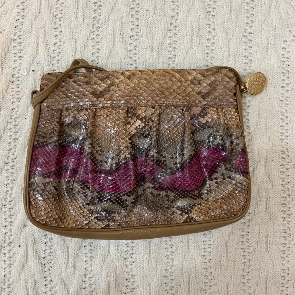 Vintage Marle Python Snakeskin Crossbody Bag