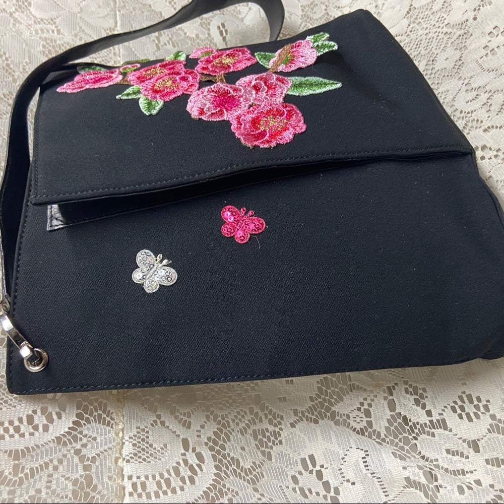 Salvatore Ferragamo Black Nylon Handbag