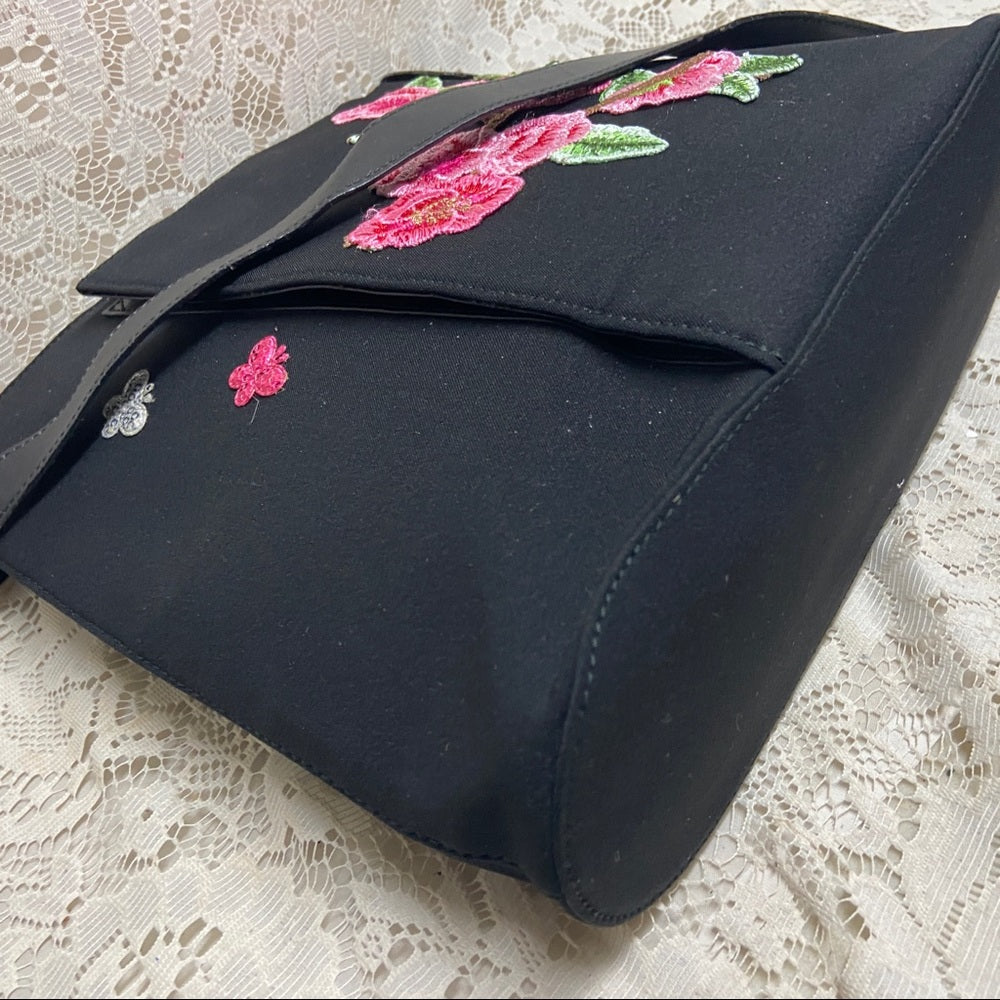 Salvatore Ferragamo Black Nylon Handbag