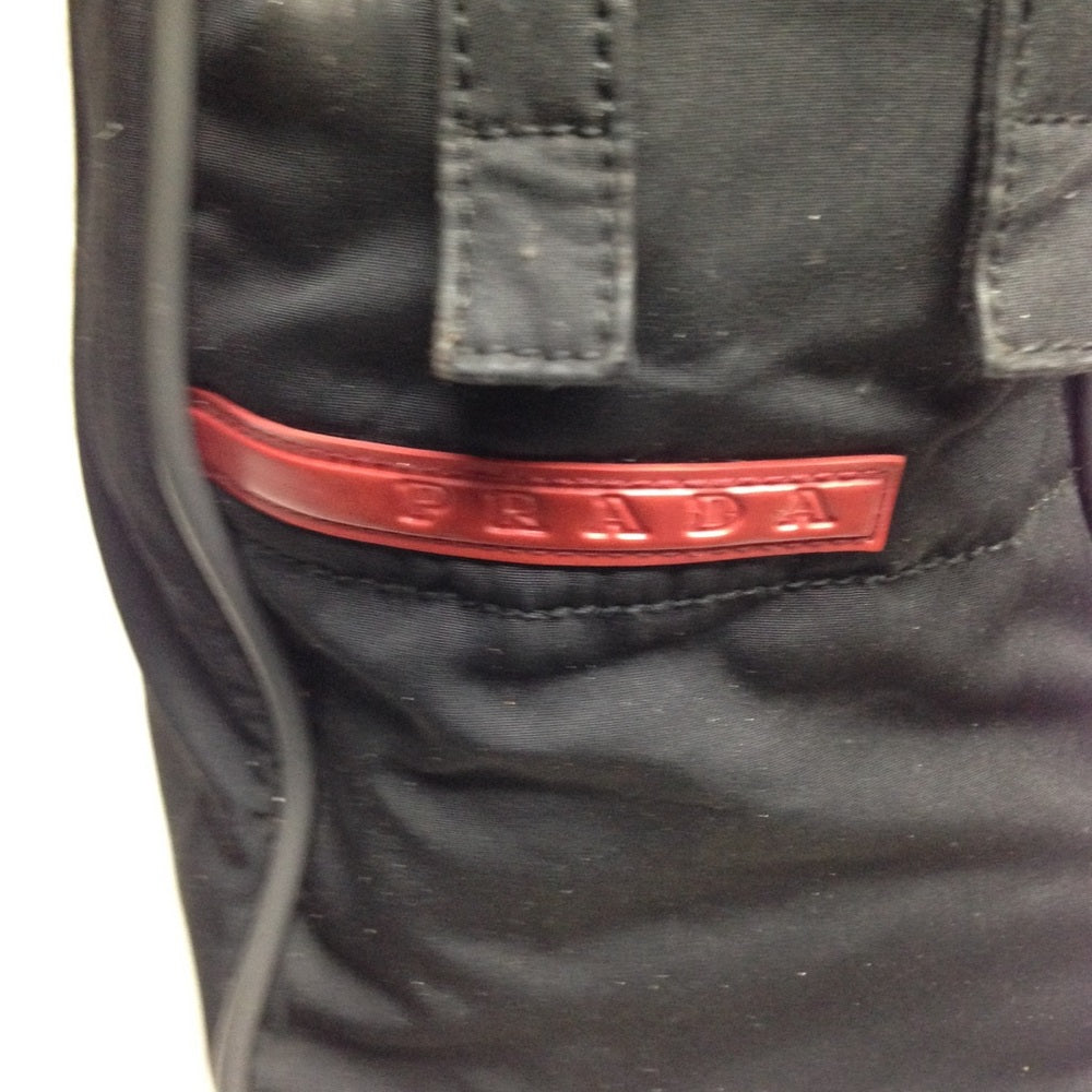 Prada Black Nylon Laptop Travel Crossbody
