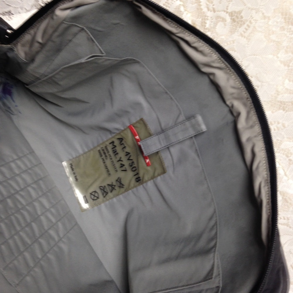 Prada Black Nylon Laptop Travel Crossbody