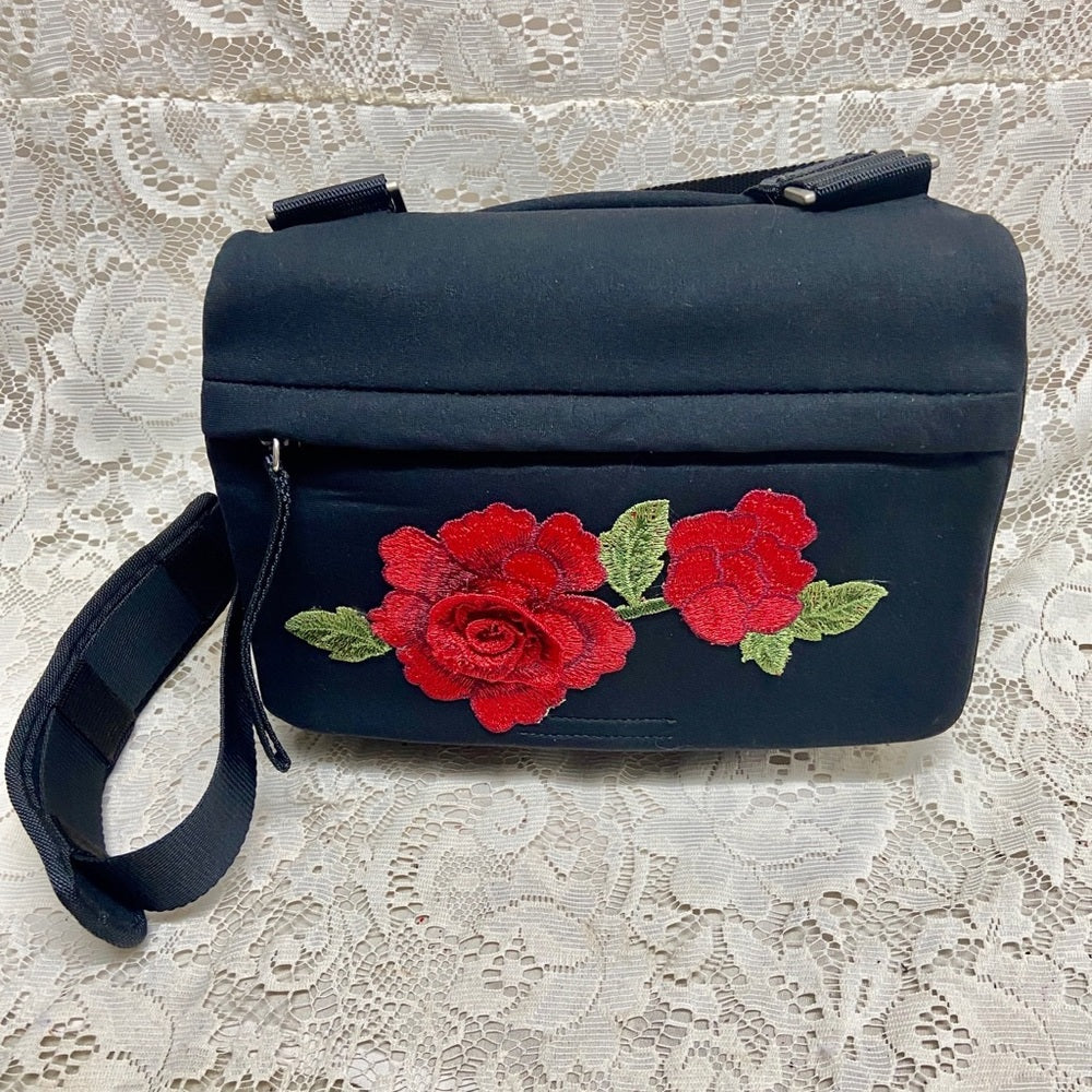 Prada Black Nylon Sports Hand Bag 10in x 8in x 5in