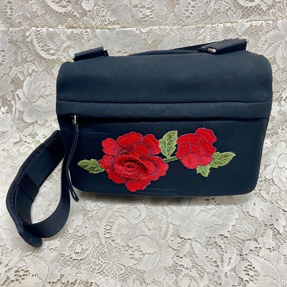 Prada Black Nylon Sports Hand Bag 10in x 8in x 5in