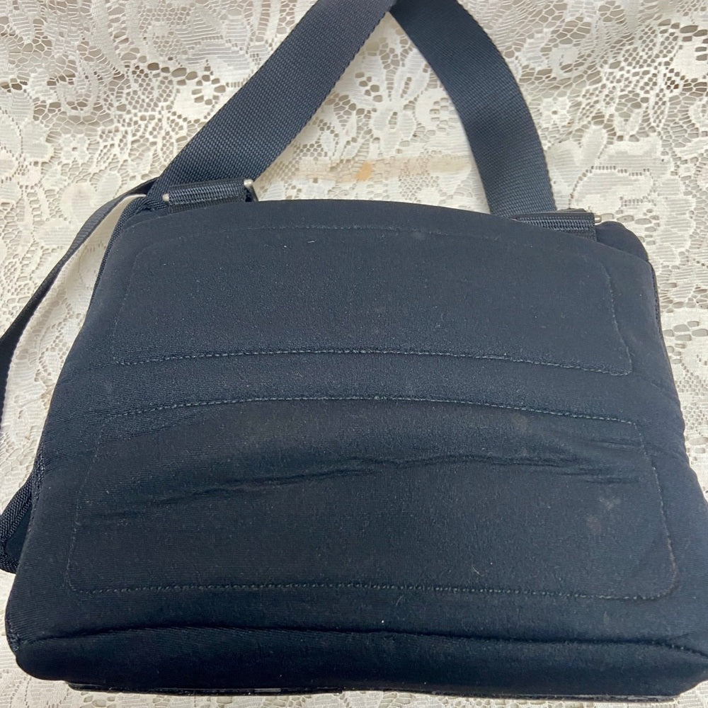 Prada Black Nylon Sports Hand Bag 10in x 8in x 5in