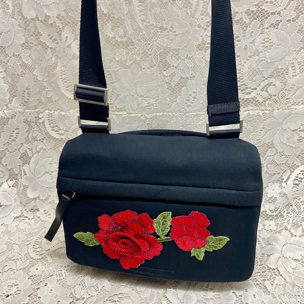 Prada Black Nylon Sports Hand Bag 10in x 8in x 5in