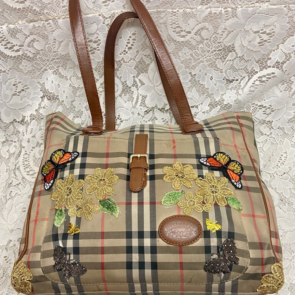 Burberry Nova Check Hand-Shoulder Bag Tote