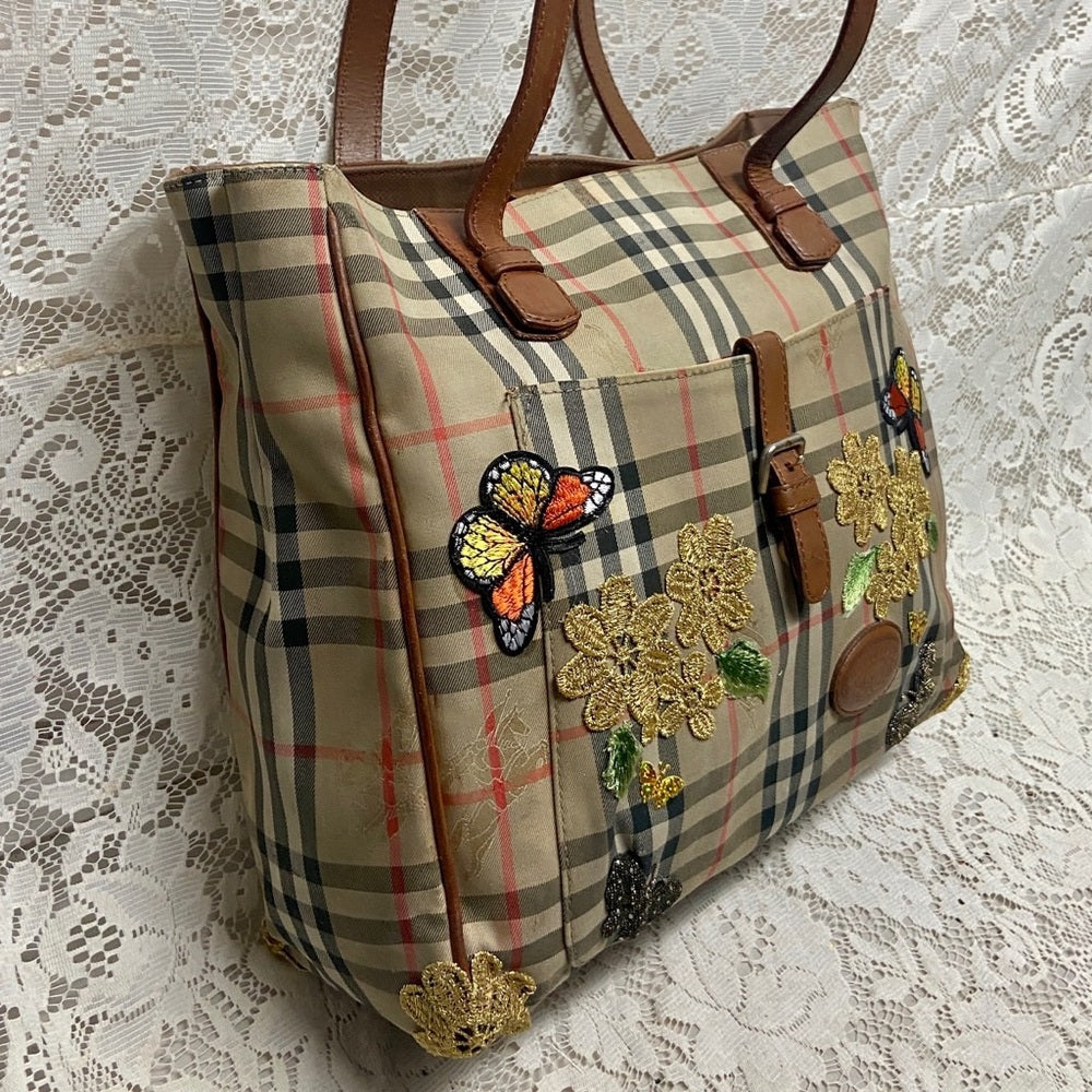 Burberry Nova Check Hand-Shoulder Bag Tote