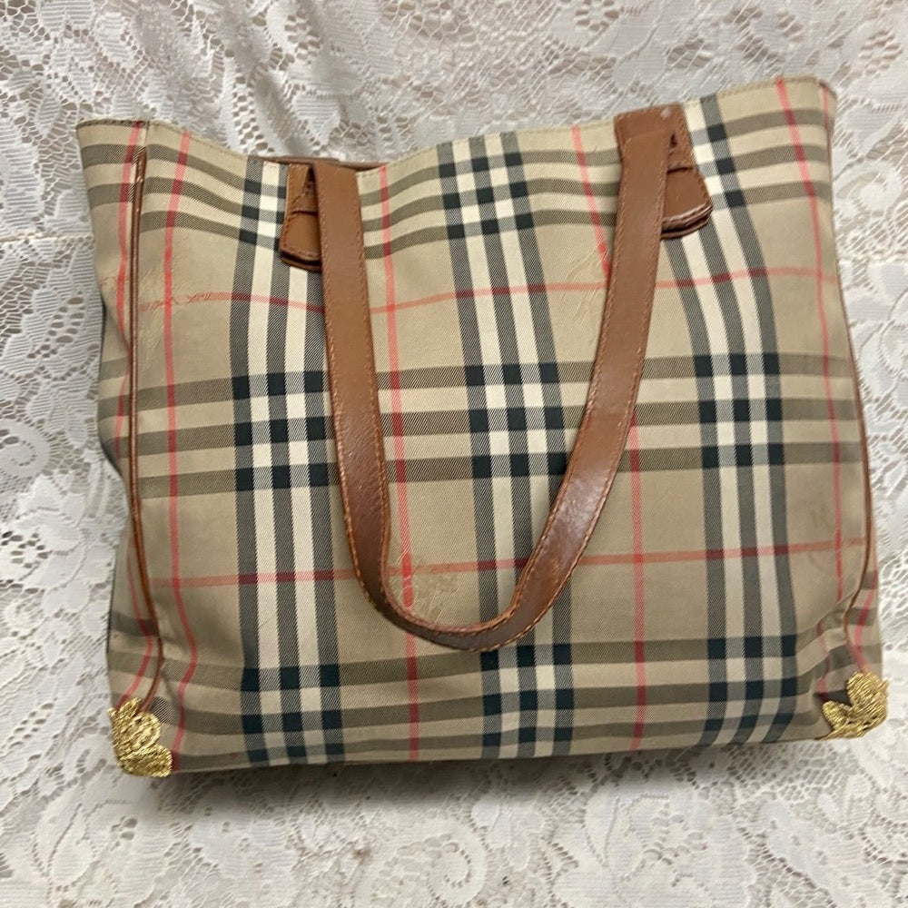 Burberry Nova Check Hand-Shoulder Bag Tote