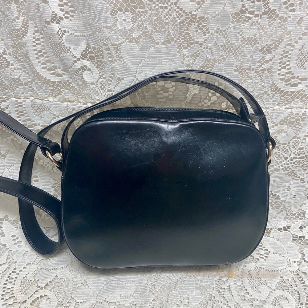 Bally Black Leather 2-way Purse- Crossbody