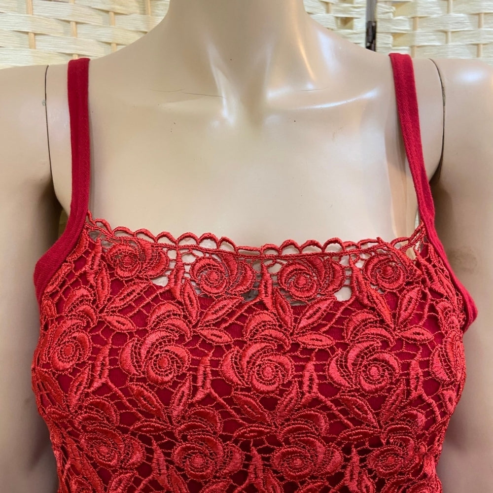 Red Roses Lace Tanktop