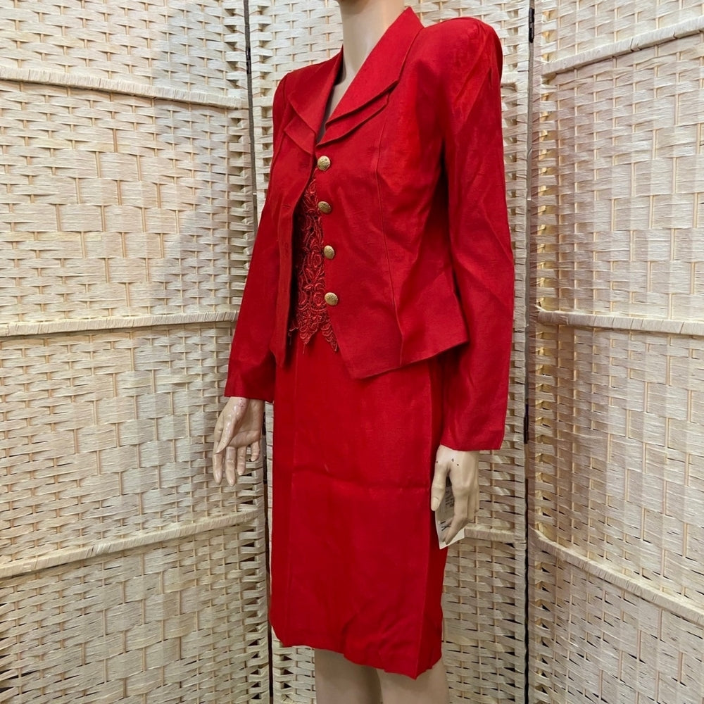 3pc Dani Max Red Suit Outfit Set