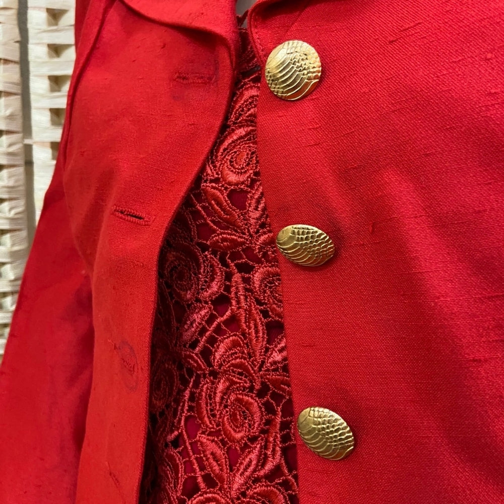 3pc Dani Max Red Suit Outfit Set