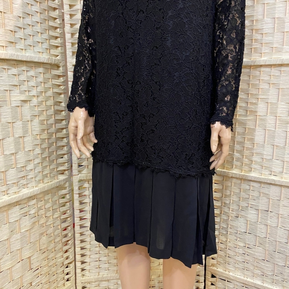 Ms Chaus, Black Lace Dress - Size 12