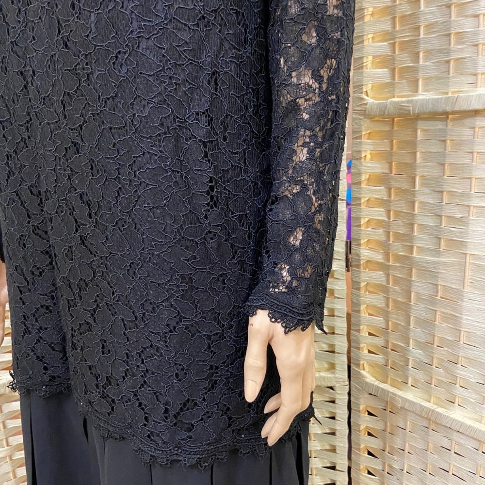 Ms Chaus, Black Lace Dress - Size 12