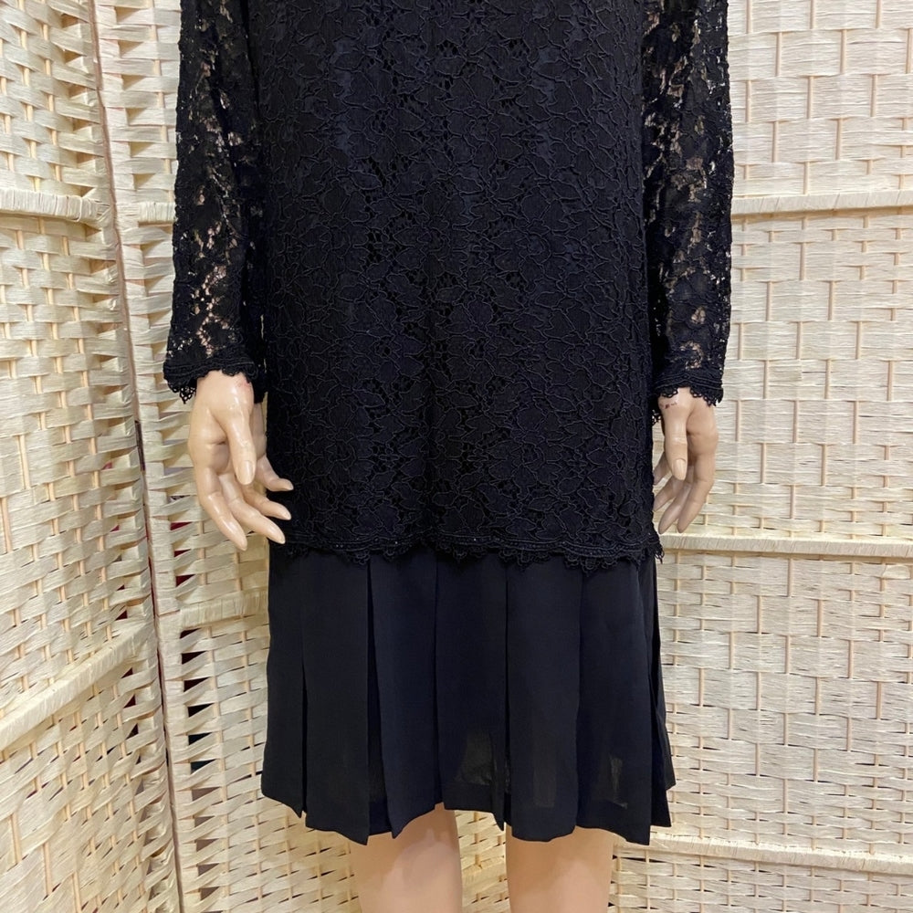 Ms Chaus, Black Lace Dress - Size 12