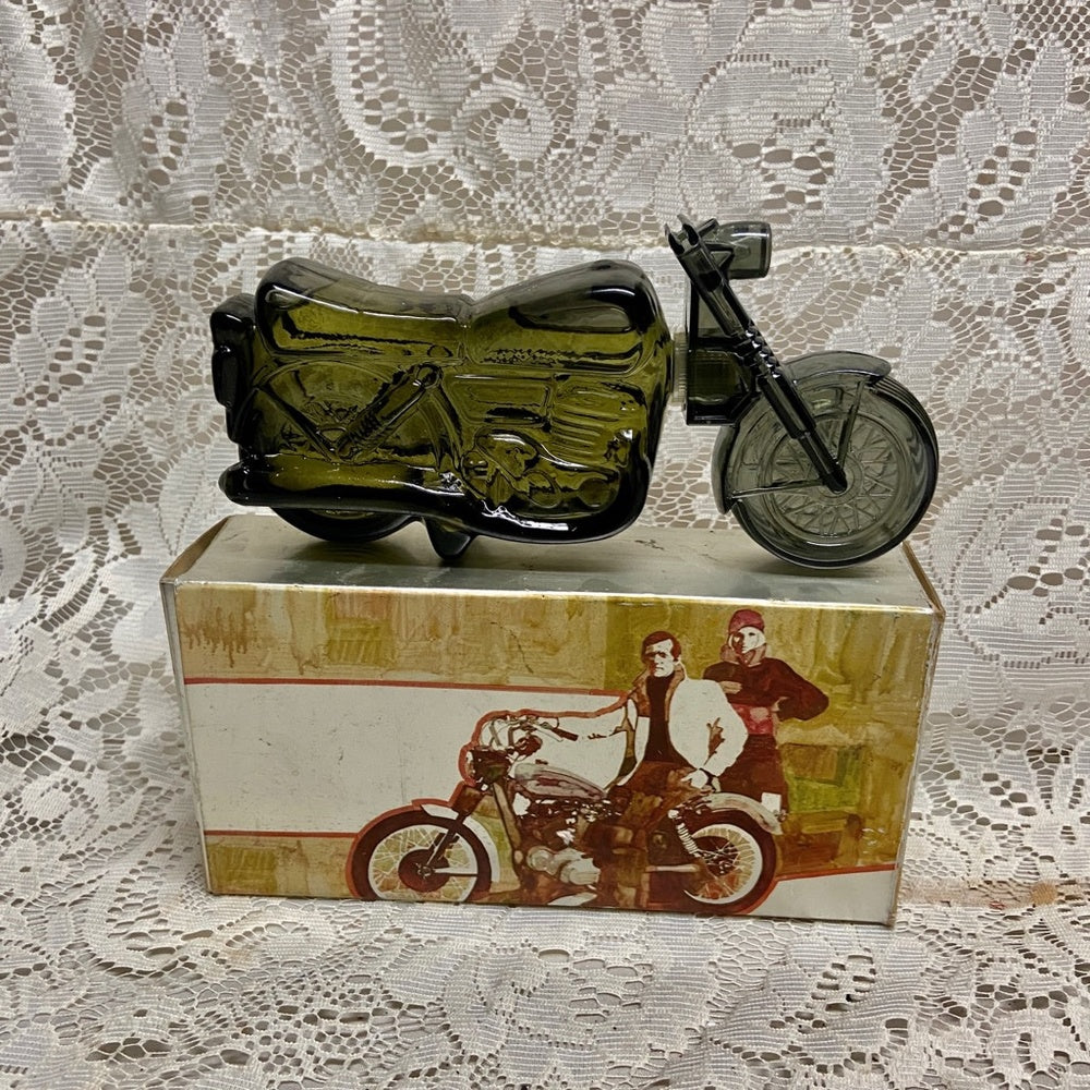 Vintage 1970s Avon Super Cycle Wild Country After Shave Decanter 4Fl Oz (NIB)