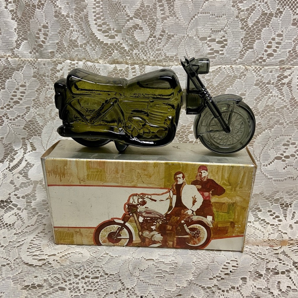 Vintage 1970s Avon Super Cycle Wild Country After Shave Decanter 4Fl Oz (NIB)