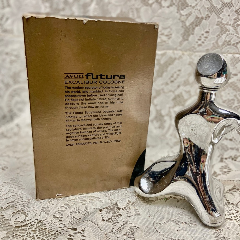 Vintage 1970s Avon Futura Excalibur Cologne Decanter 6Fl Oz (NIB)