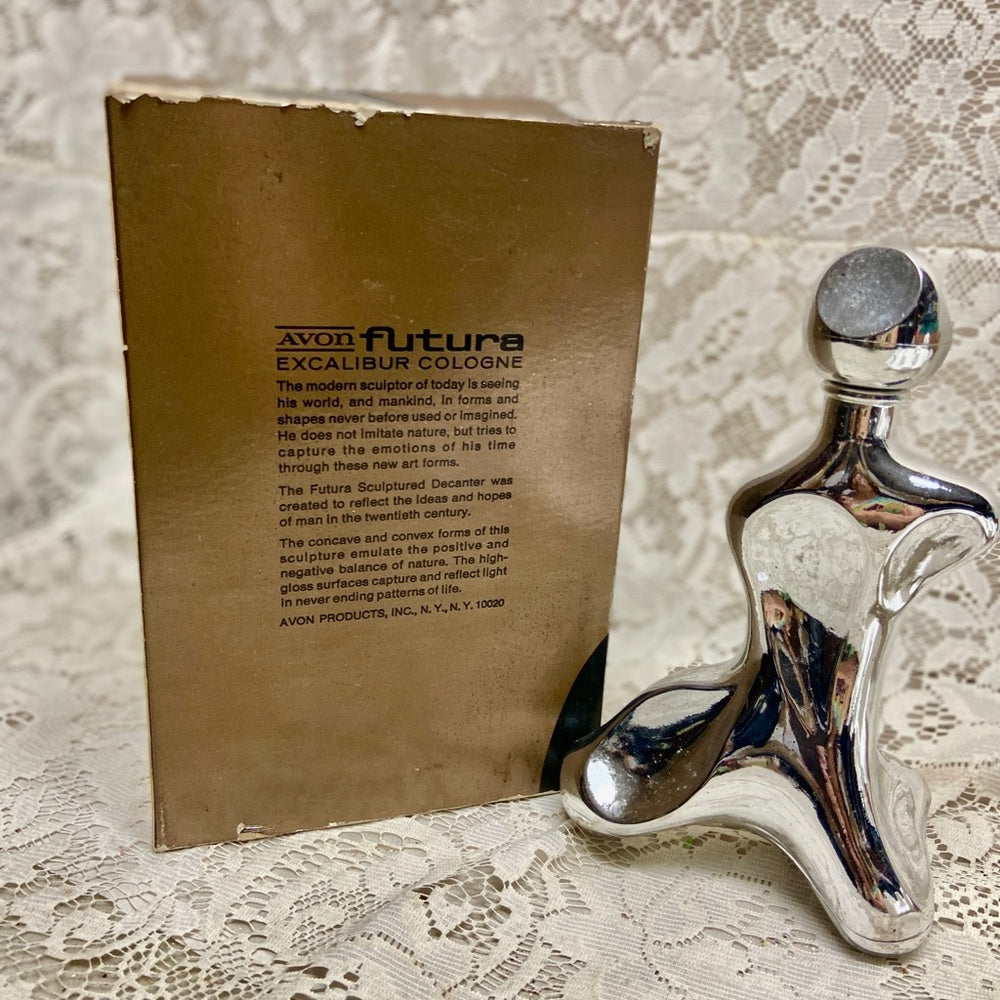 Vintage 1970s Avon Futura Excalibur Cologne Decanter 6Fl Oz (NIB)