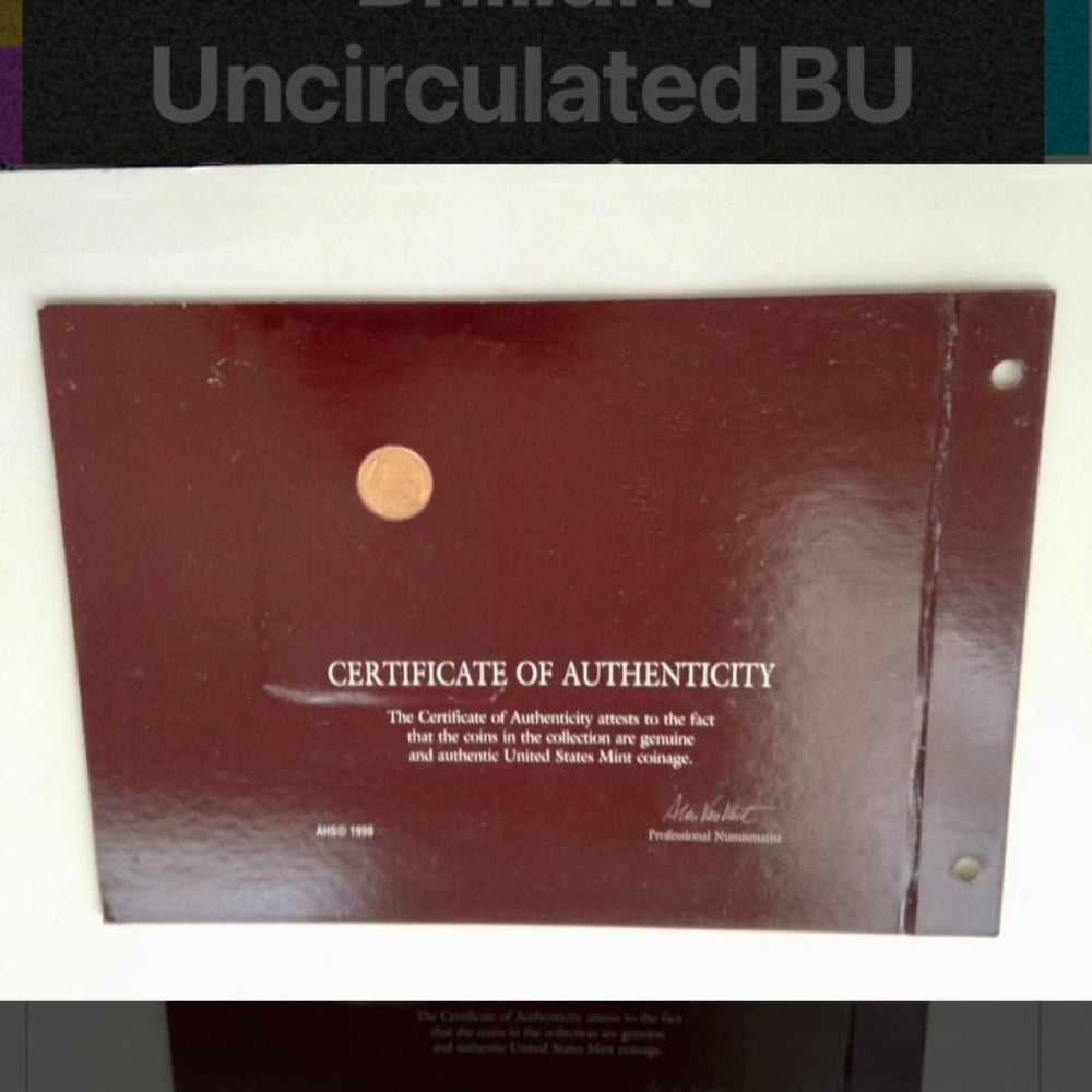 Genuine United States Mint: 1909-1958 BU Copper Lincoln Wheat Cent