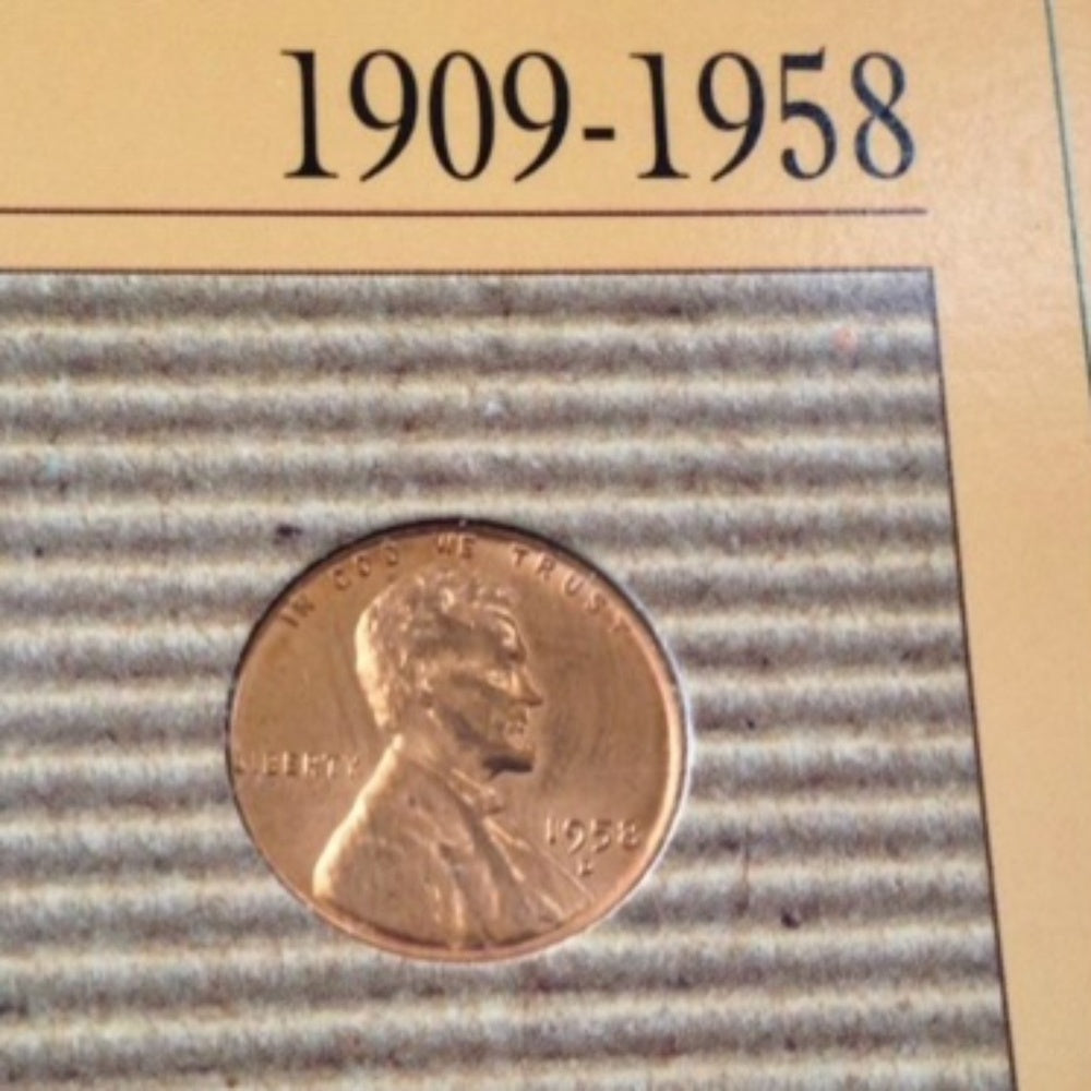 Genuine United States Mint: 1909-1958 BU Copper Lincoln Wheat Cent