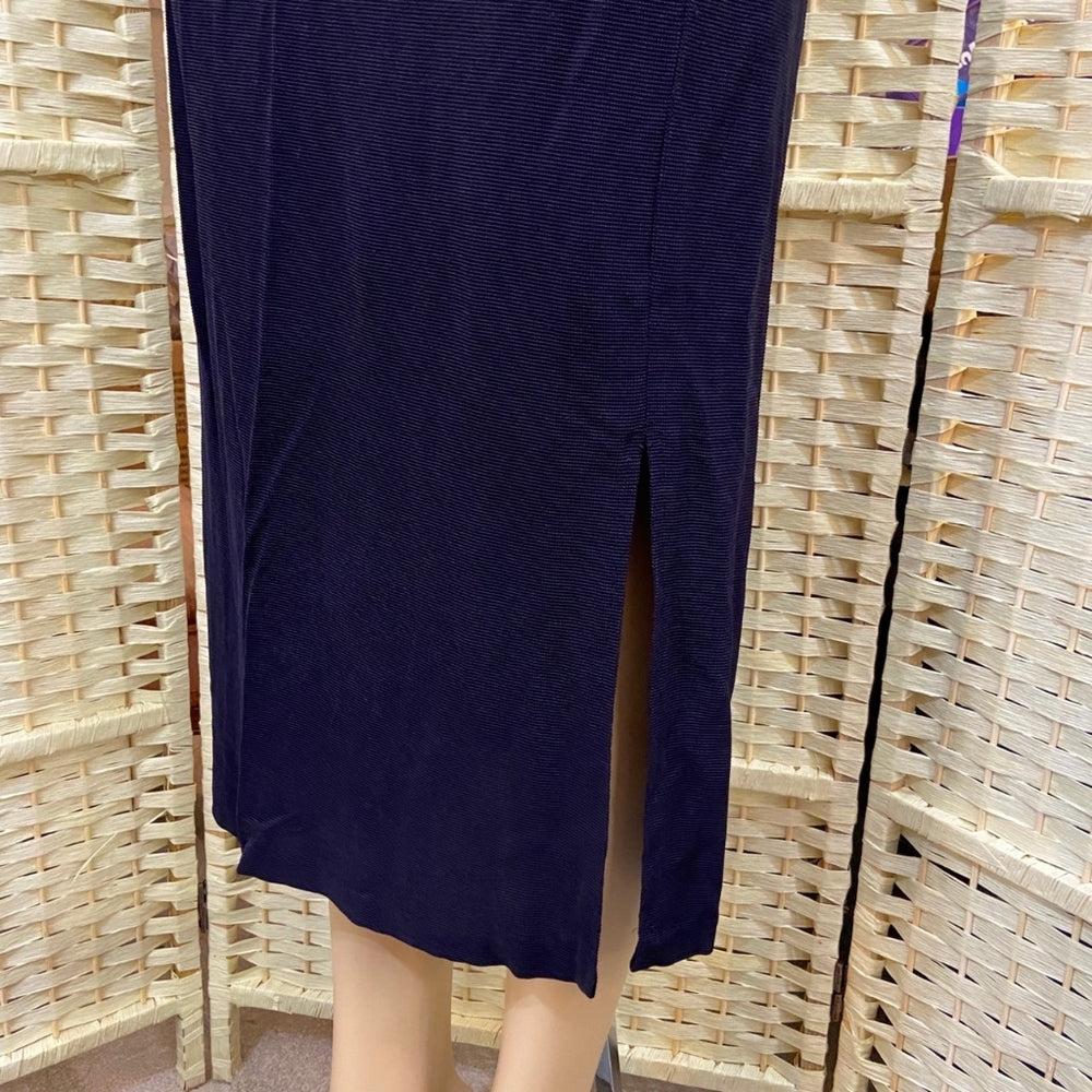 Navy Blue Pencil Skirt - Size S