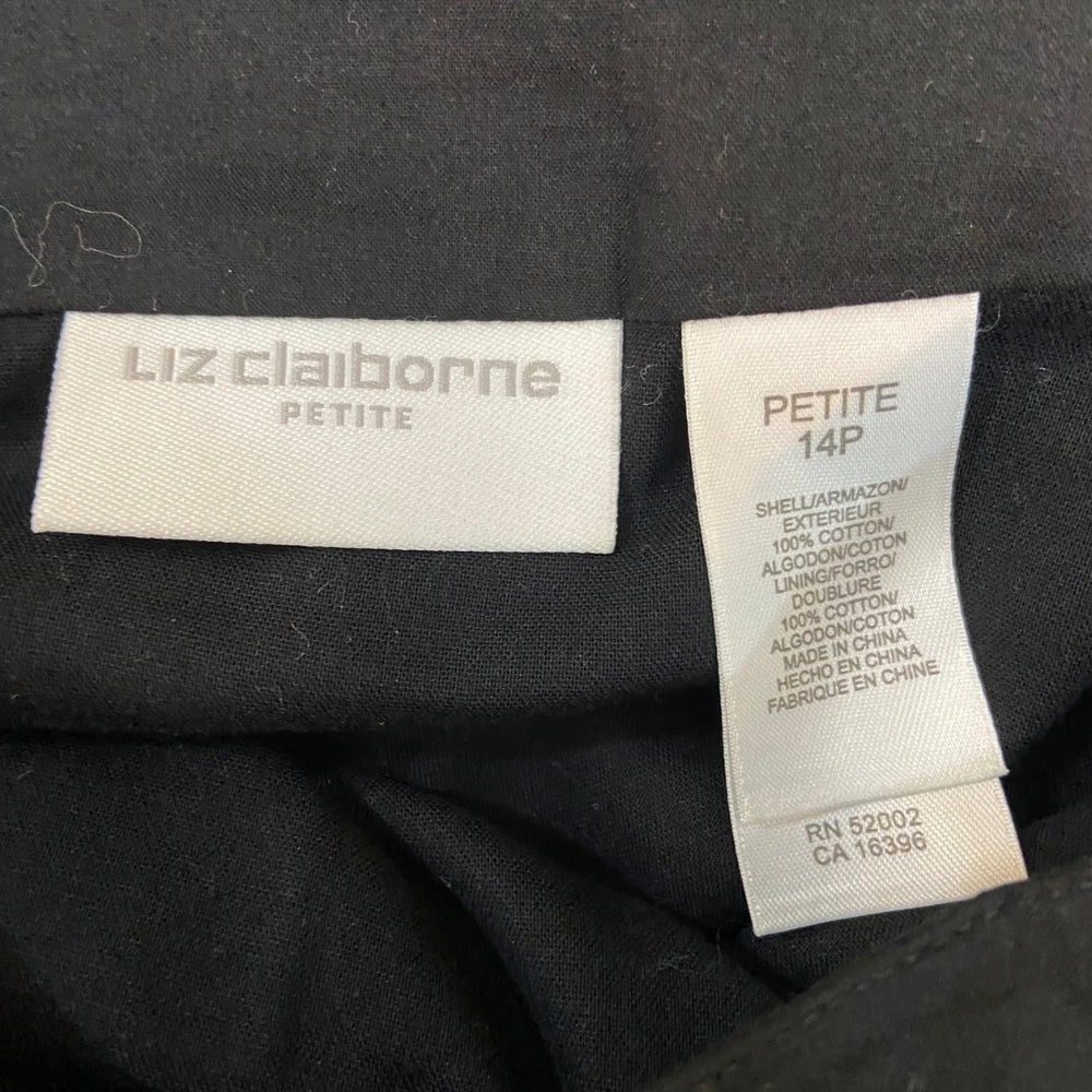 Liz Claiborne, Petite Black Eyelit Skirt - Size 14P