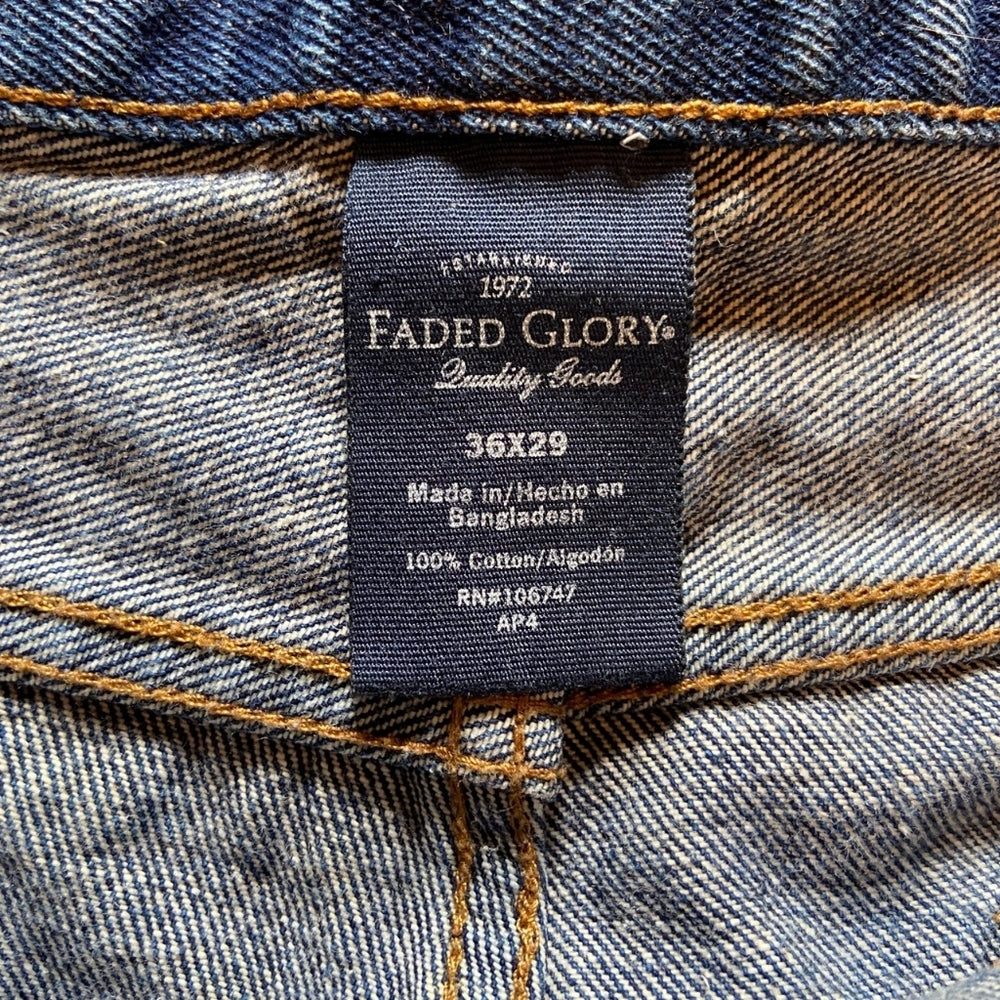 Faded Glory, Cotton Denim Jeans - Size 36×29